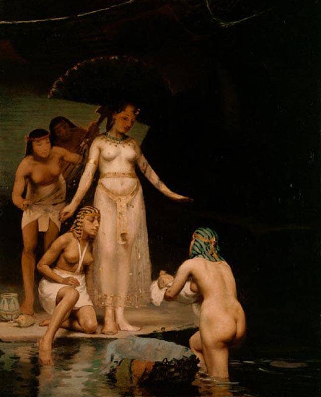 The Discovery of Moses by Paul Peel — Oil Painting Reproduction