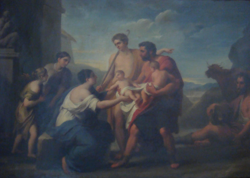 The discovery of Romulus and Remus by Vincenzo Camuccini — Oil Painting Reproduction