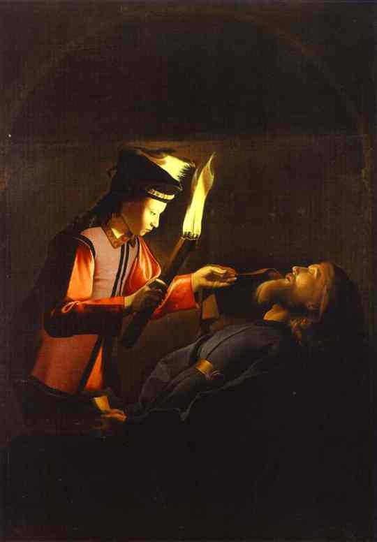 The Discovery of the Body of St. Alexis by Georges de la Tour — Oil Painting Reproduction