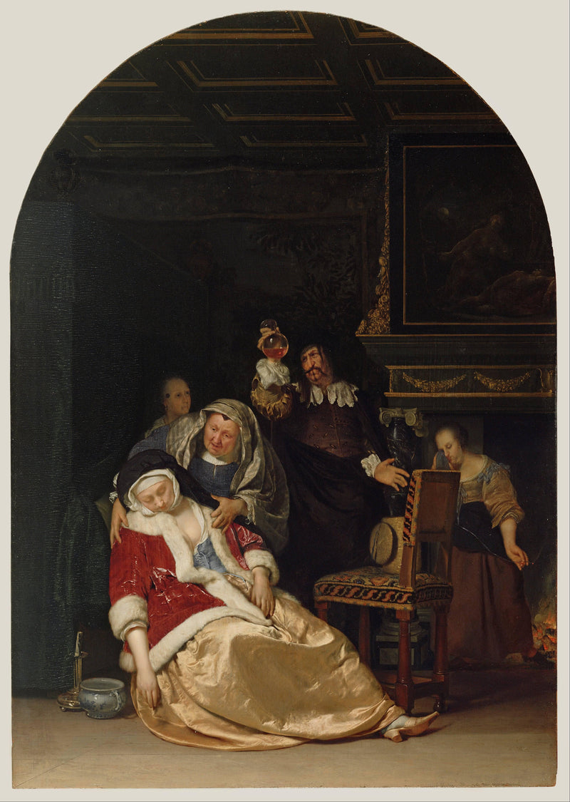 The Doctor's Visit by Frans van Mieris the Elder — Oil Painting Reproduction