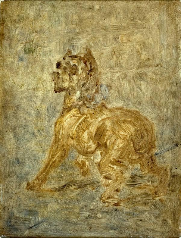 The Dog (Sketch of Touc) by Henri de Toulouse-Lautrec — Oil Painting Reproduction
