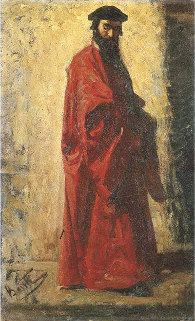 The doge; study for 'The discovery of the corpse of Lorenzino de' Medici' in modern living room