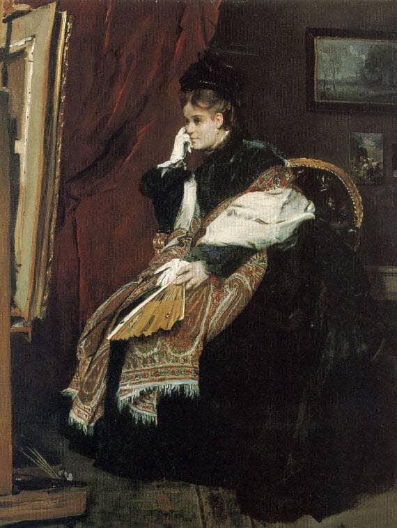 The Dolour Certainty by Alfred Stevens — Oil Painting Reproduction