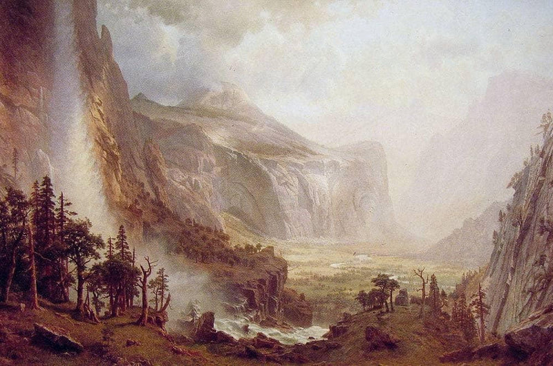 The Domes of the Yosemite by Albert Bierstadt — Oil Painting Reproduction