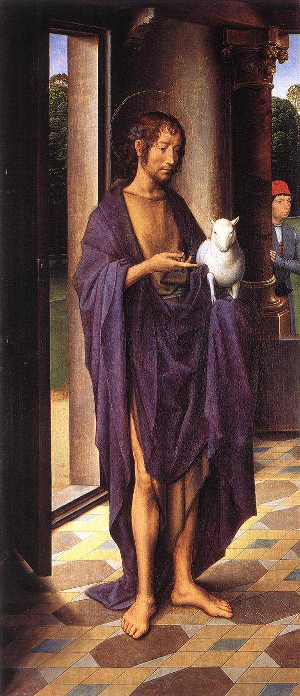 The Donne Triptych left wing by Hans Memling, Oil Painting Reproduction
