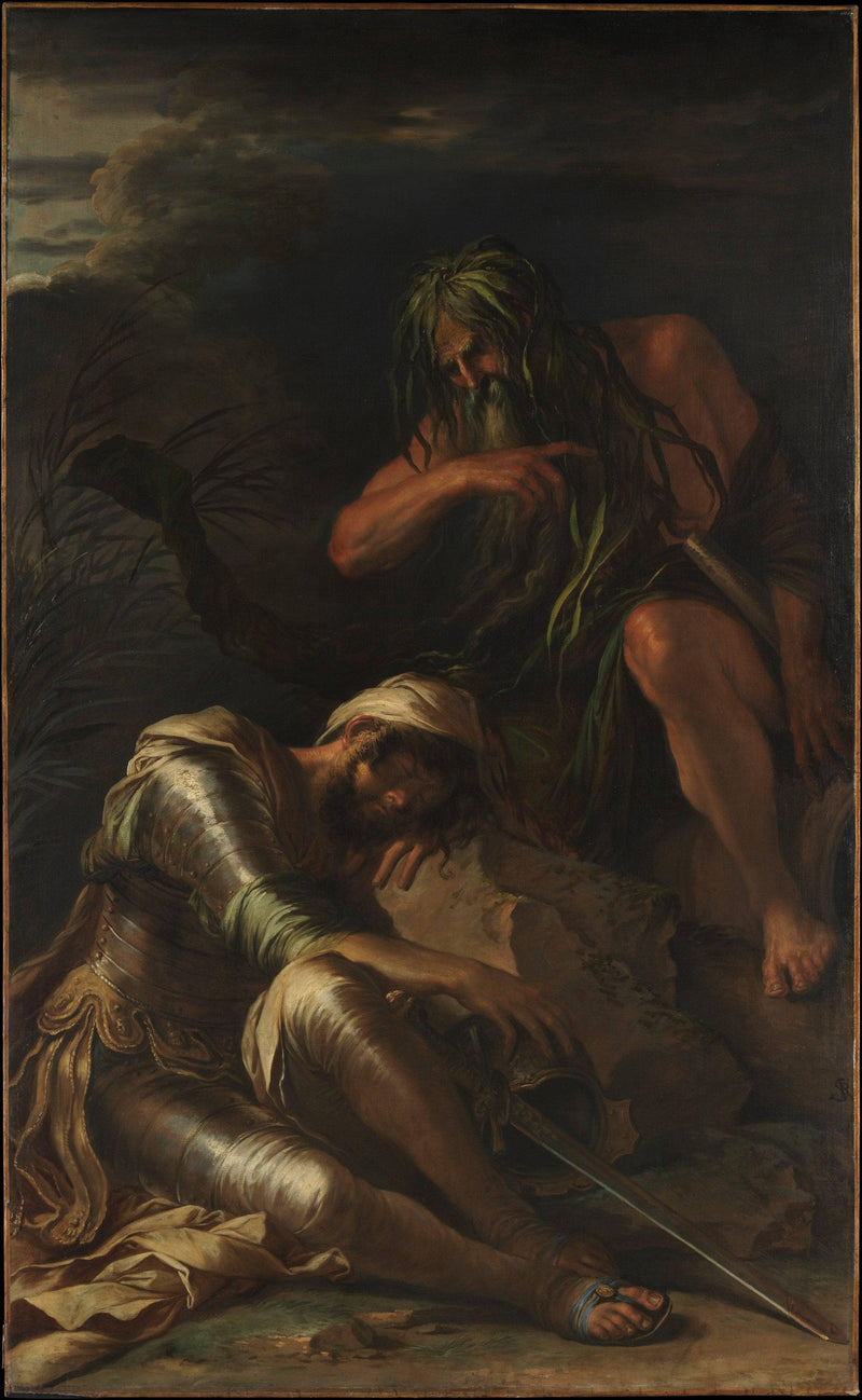 The Dream of Aeneas by Salvator Rosa — Oil Painting Reproduction