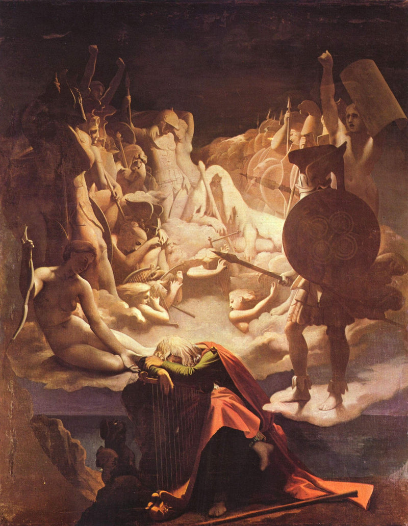 The Dream of Ossian by Jean Auguste Dominique Ingres — Oil Painting Reproduction