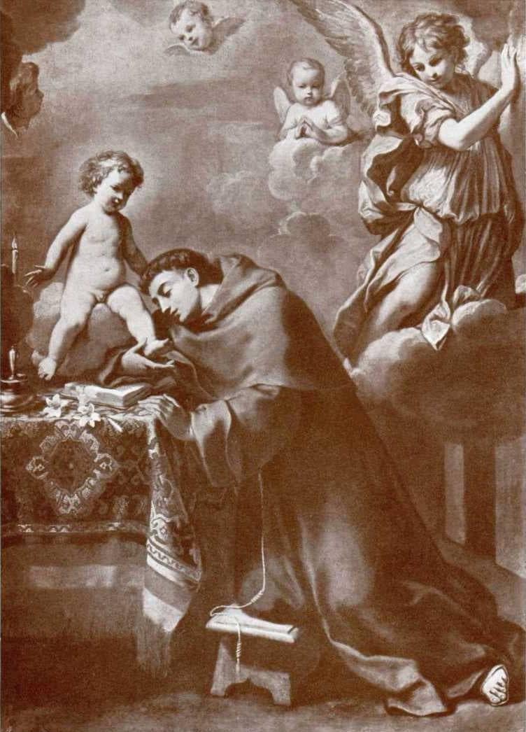 The Dream of St. Anthony of Padua by Elisabetta Sirani — Oil Painting Reproduction