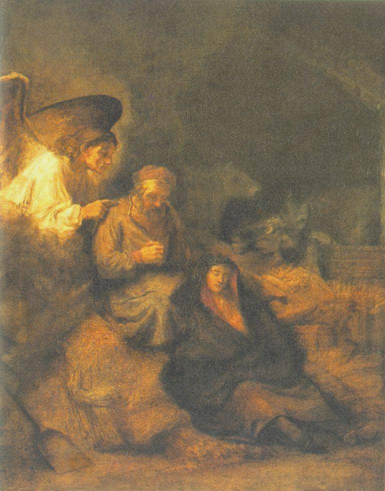 The Dream of St. Joseph by Rembrandt — Oil Painting Reproduction