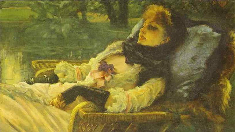 The Dreamer (Summer Evening) by James Tissot — Oil Painting Reproduction