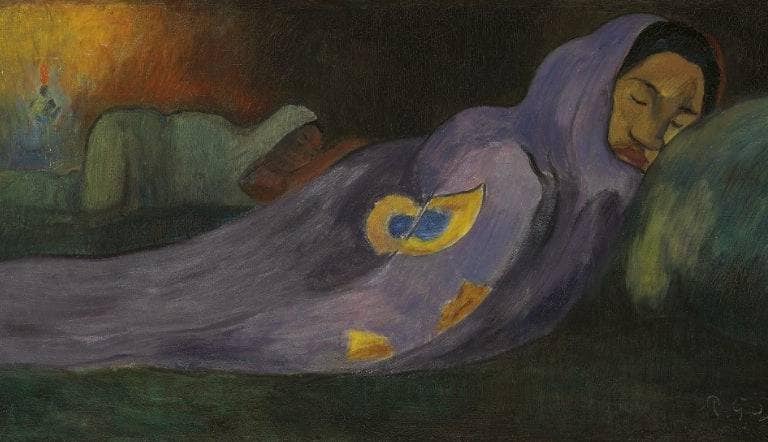 The dreaming by Paul Gauguin — Oil Painting Reproduction