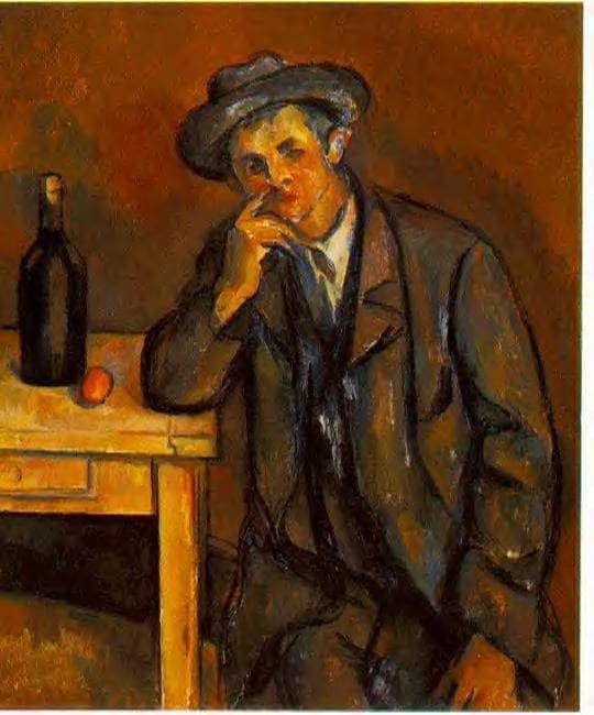 The Drinker by Paul Cezanne — Oil Painting Reproduction