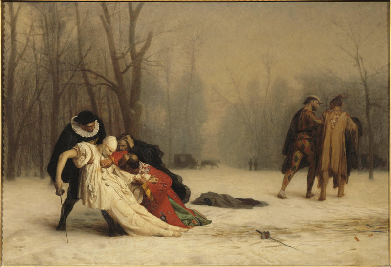 The Duel After the Masquerade by Jean-Leon Gerome — Oil Painting Reproduction
