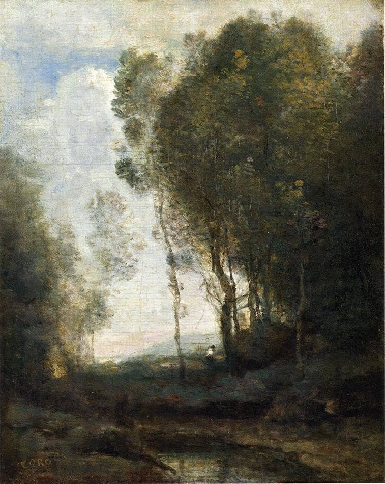 The Edge of the Forest by Camille Corot — Oil Painting Reproduction
