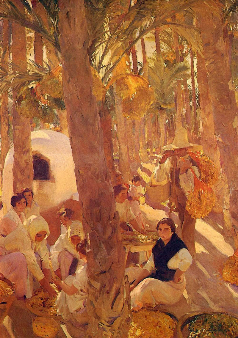 The Elche palm grove by Joaquín Sorolla — Oil Painting Reproduction