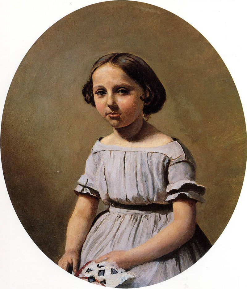 The Eldest Daughter of M. Edouard Delalain (Mme. de Graet) by Camille Corot — Oil Painting Reproduction
