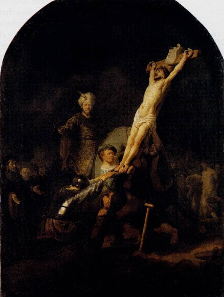 The Elevation Of The Cross by Rembrandt — Oil Painting Reproduction