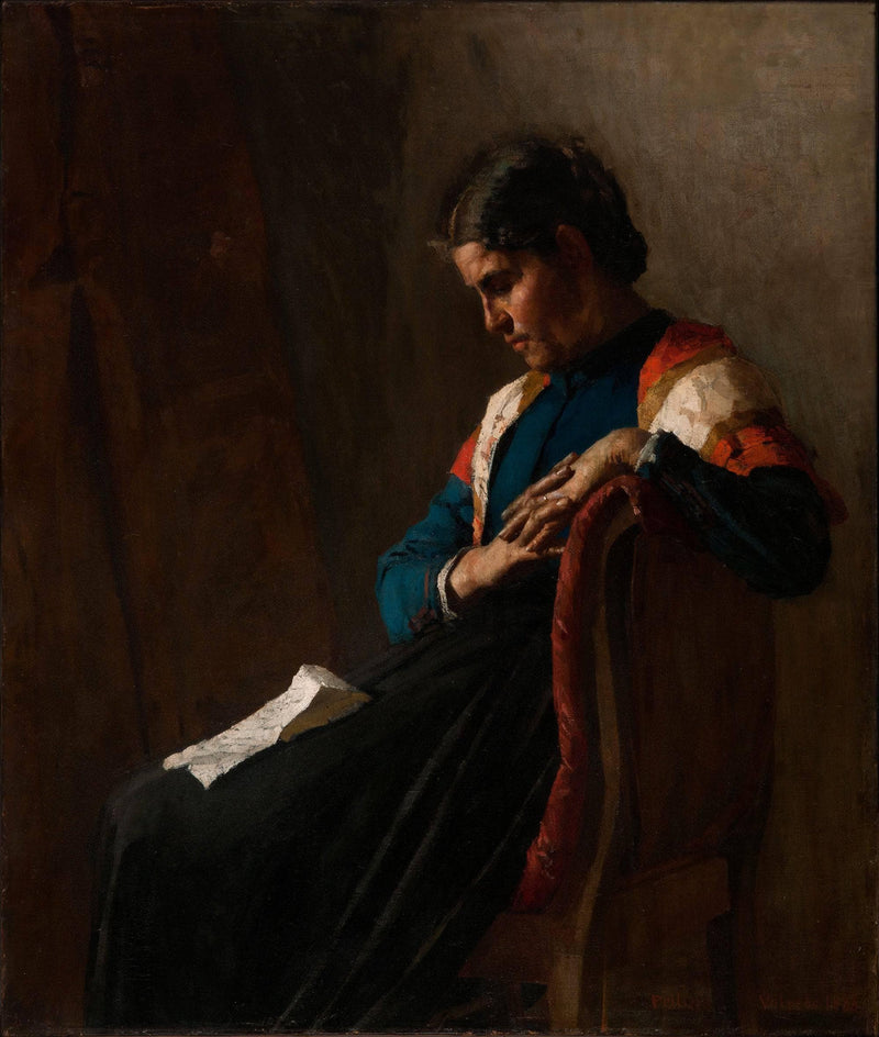 The emigrant's wife, or The emigrant's letter by Pellizza da Volpedo — Oil Painting Reproduction