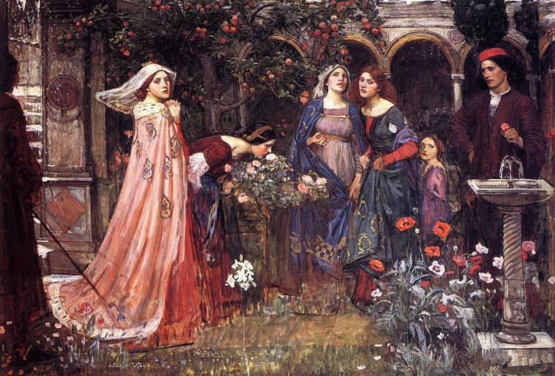 The Enchanted Garden by John William Waterhouse — Oil Painting Reproduction