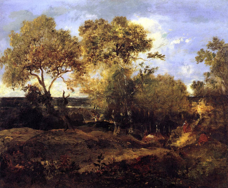 The End of Autumn by Theodore Rousseau — Oil Painting Reproduction