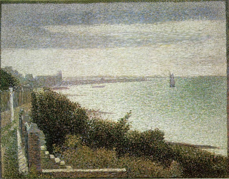 The English Channel at Grandcamp by Georges Seurat — Oil Painting Reproduction
