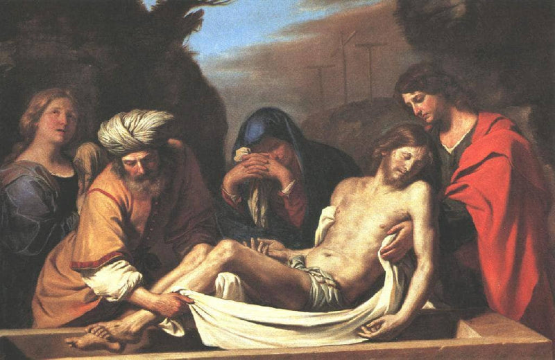 The Entombment of Christ by Guercino — Oil Painting Reproduction
