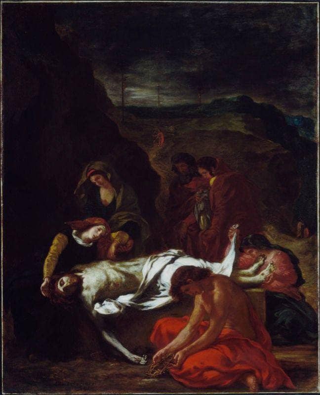 The Entombment of Christ by Eugene Delacroix — Oil Painting Reproduction