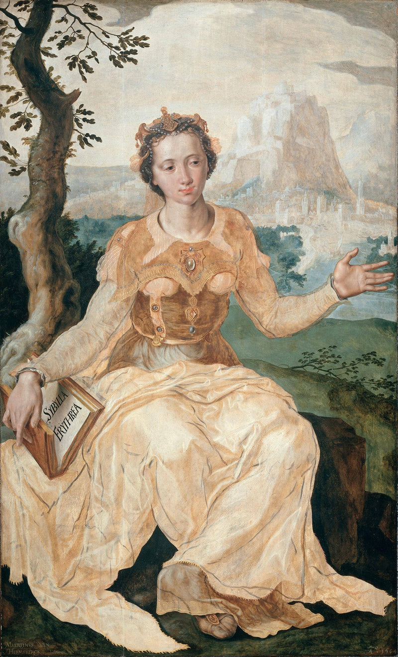 The Erythraean Sibyl by Maerten van Heemskerck — Oil Painting Reproduction