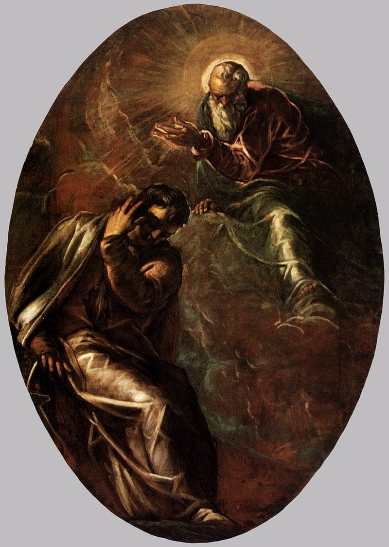 The Eternal Father Appears to Moses by Tintoretto — Oil Painting Reproduction