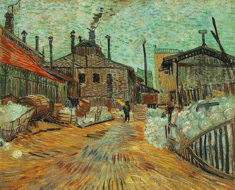 The Factory at Asnieres by Vincent van Gogh — Oil Painting Reproduction