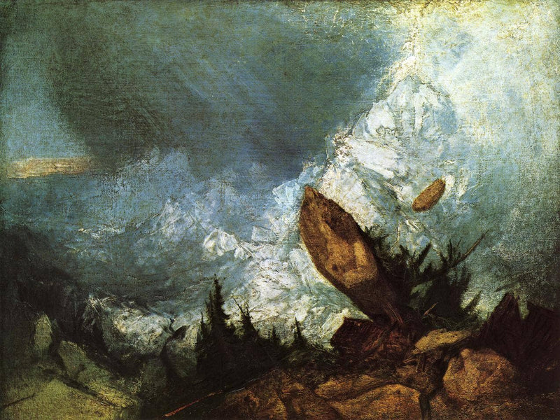 The Fall of an Avalanche in the Grisons by J.M.W. Turner — Oil Painting Reproduction