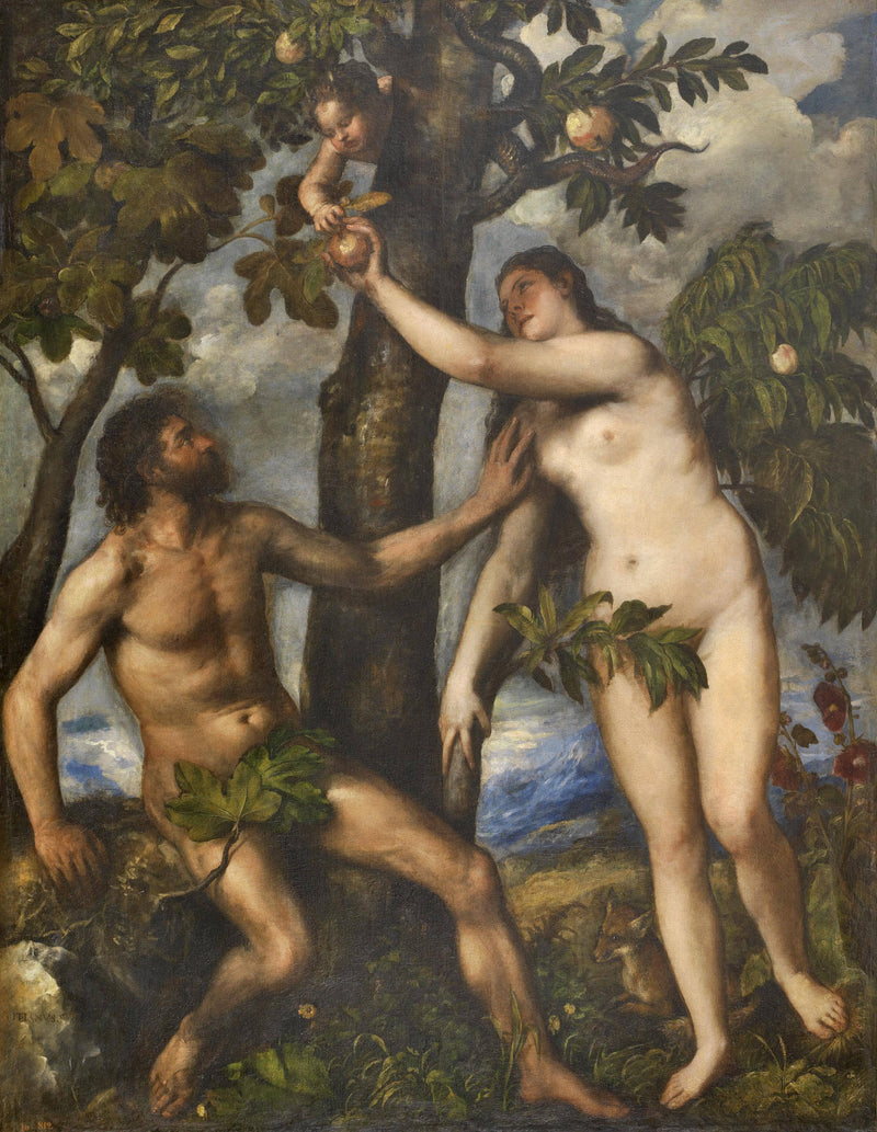 The Fall of Man by Titian — Oil Painting Reproduction