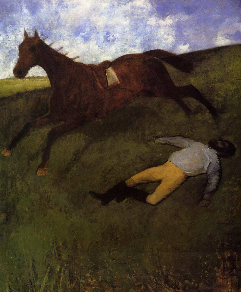 The Fallen Jockey by Edgar Degas — Oil Painting Reproduction