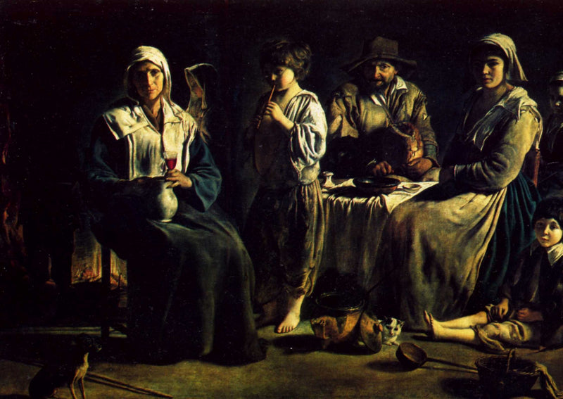 The Family of the peasants by Le Nain brothers, Oil Painting Reproduction