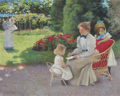 The Family Picnic in master bedroom