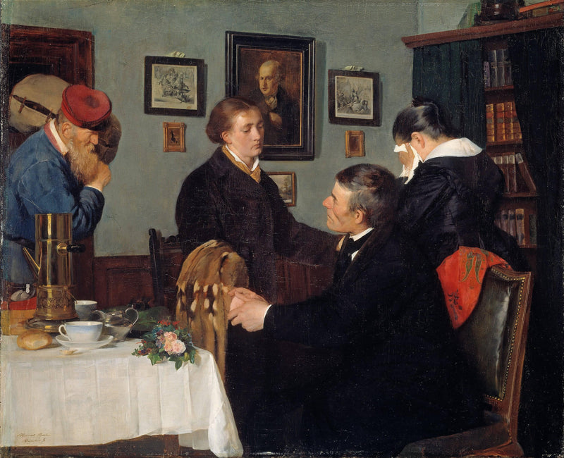 The Farewell by Harriet Backer — Oil Painting Reproduction