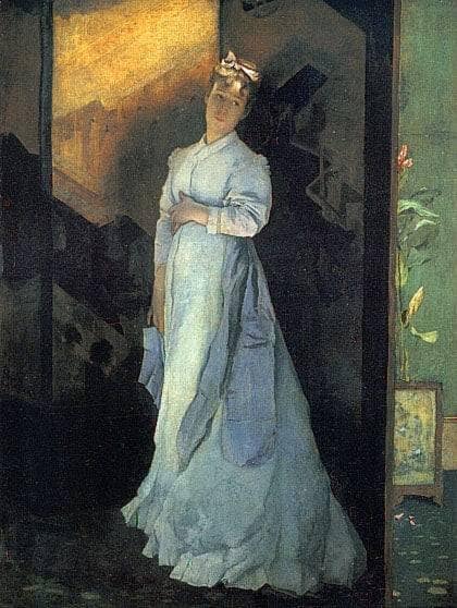 The Farewell Note by Alfred Stevens — Oil Painting Reproduction