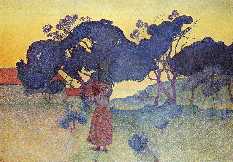 The Farm, Evening by Henri-Edmond Cross — Oil Painting Reproduction