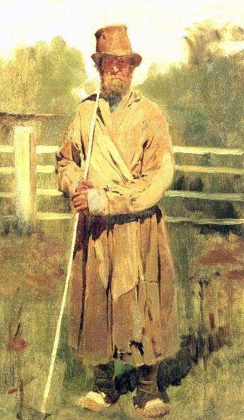 The farmer with a sixth (study) by Viktor Vasnetsov — Oil Painting Reproduction