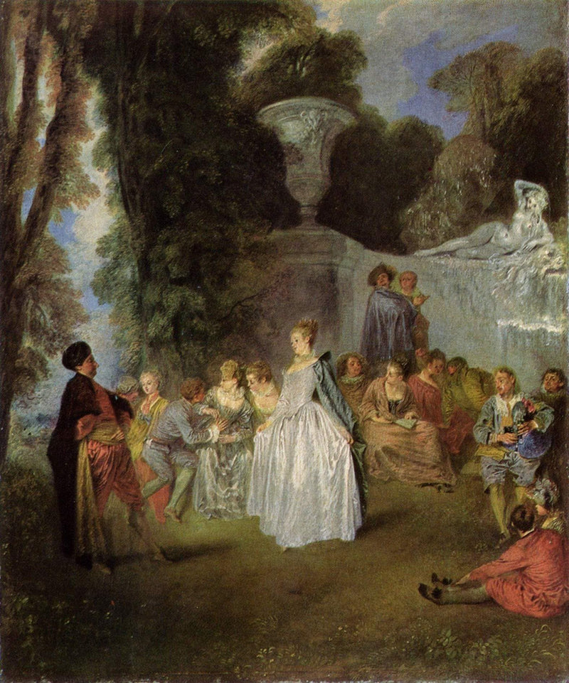 The Feasts of Venice by Antoine Watteau — Oil Painting Reproduction