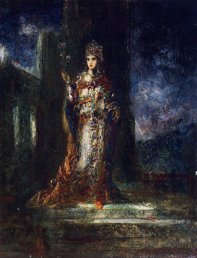 The Fiancee of the Night (The Song of Songs) by Gustave Moreau — Oil Painting Reproduction