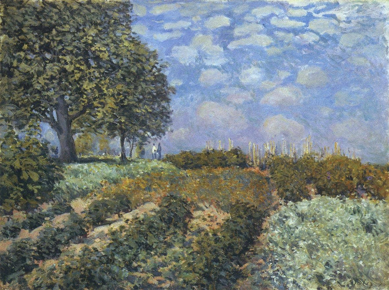 The Fields by Alfred Sisley — Oil Painting Reproduction