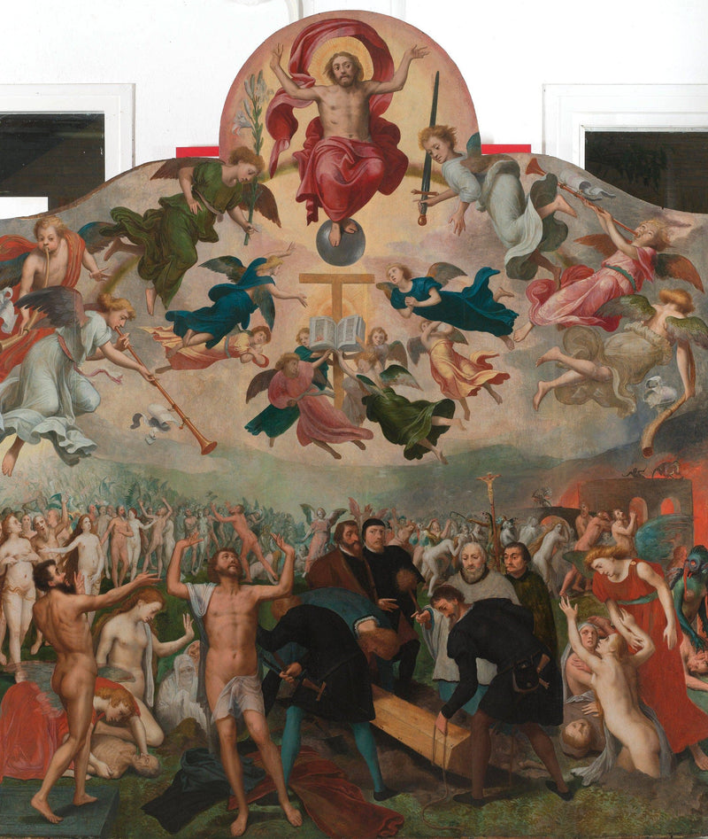 The final judgment and the burying of the dead by Bernard Van Orley — Oil Painting Reproduction