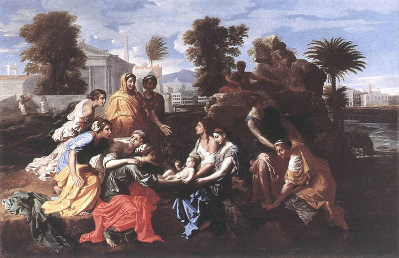 The Finding of Moses by Nicolas Poussin — Oil Painting Reproduction