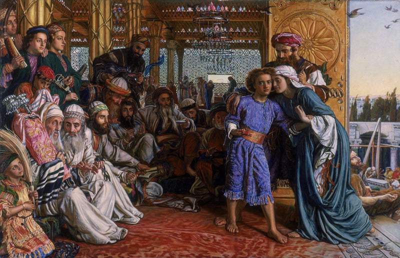 The Finding of the Saviour in the Temple by William Holman Hunt — Oil Painting Reproduction
