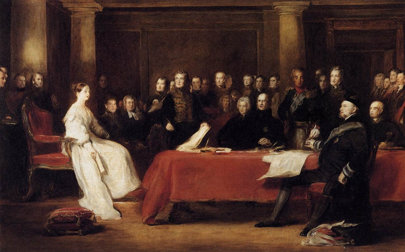 The First Council of Queen Victoria by David Wilkie — Oil Painting Reproduction