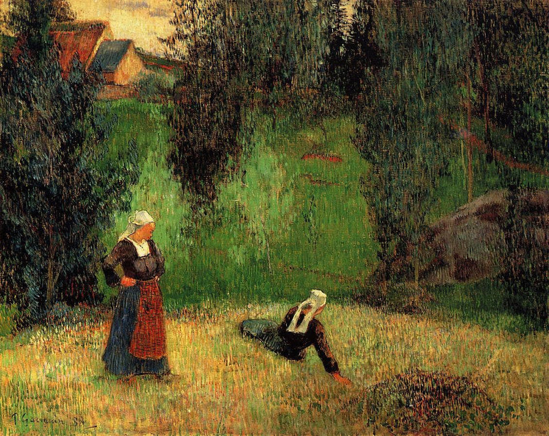 The first flowers by Paul Gauguin — Oil Painting Reproduction
