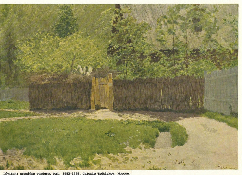 The First Green. May. by Isaac Levitan — Oil Painting Reproduction