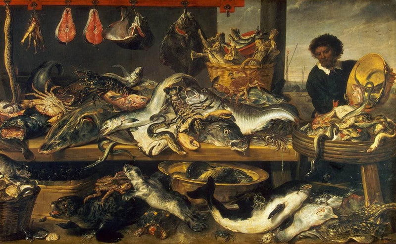 The Fish Market by Frans Snyders — Oil Painting Reproduction