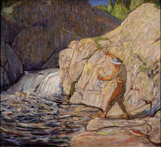 The Fisherman by Tom Thomson — Oil Painting Reproduction